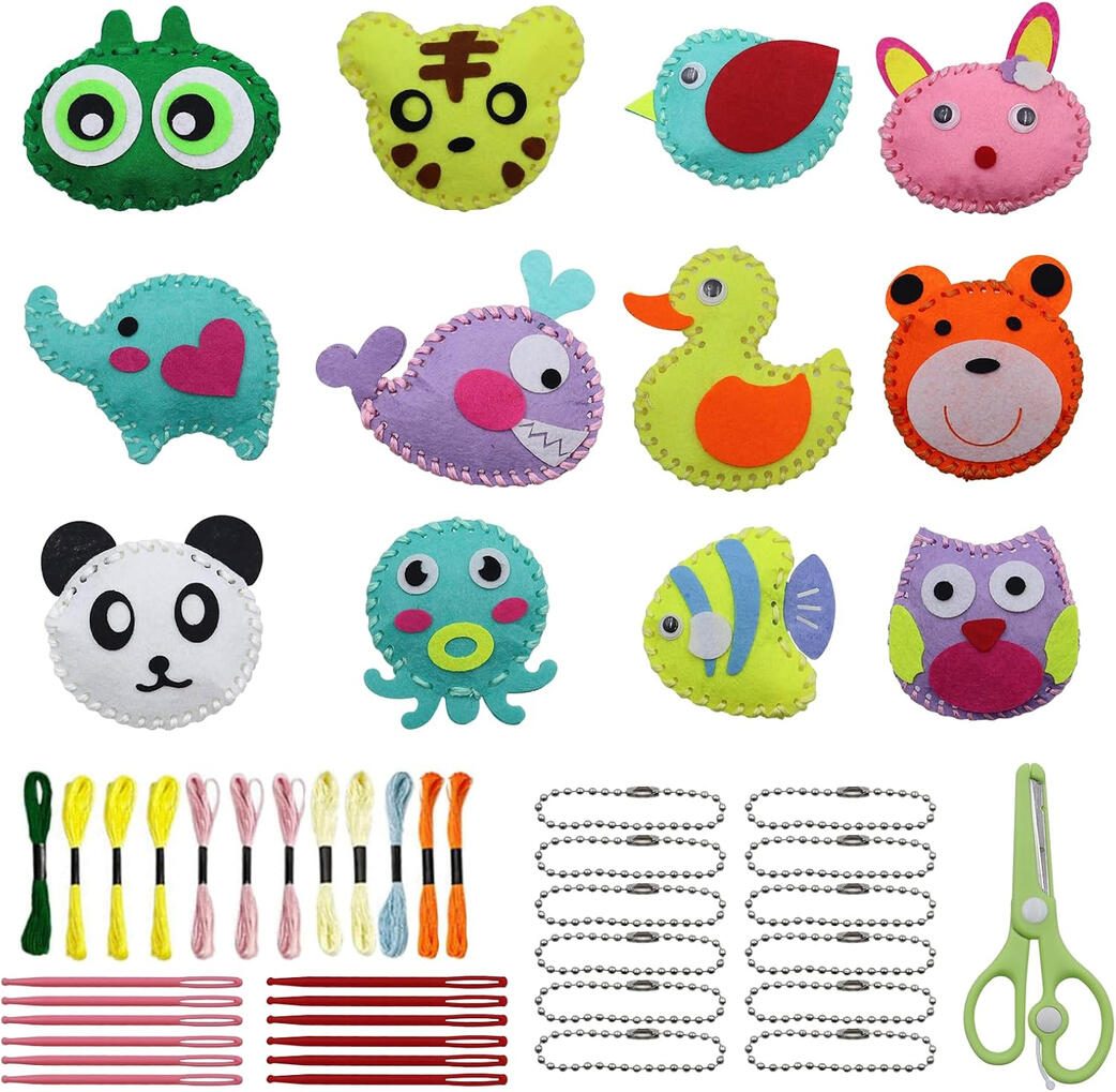 **Kit de Costura de Animais de Feltro