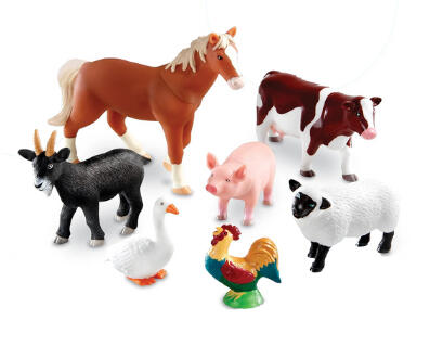 Conjunto de Animais da Quinta Tamanho Jumbo