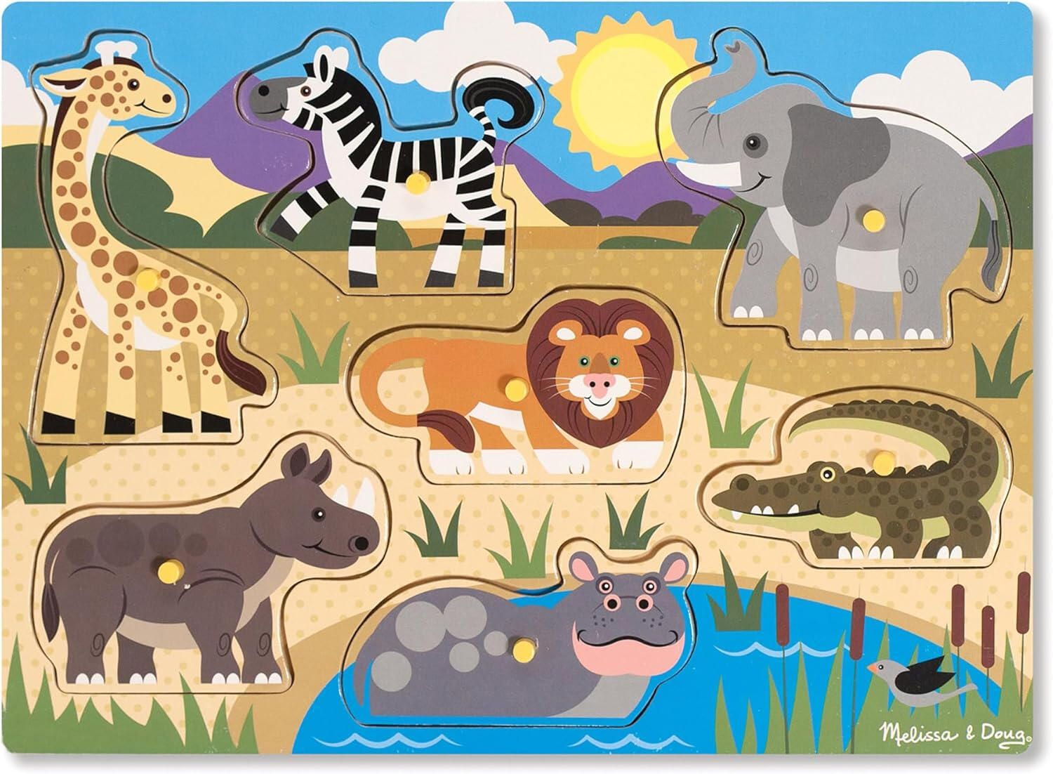 Puzzle com Pegas de Madeira