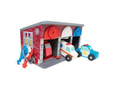 Garagem de Carros de Madeira com Fechaduras