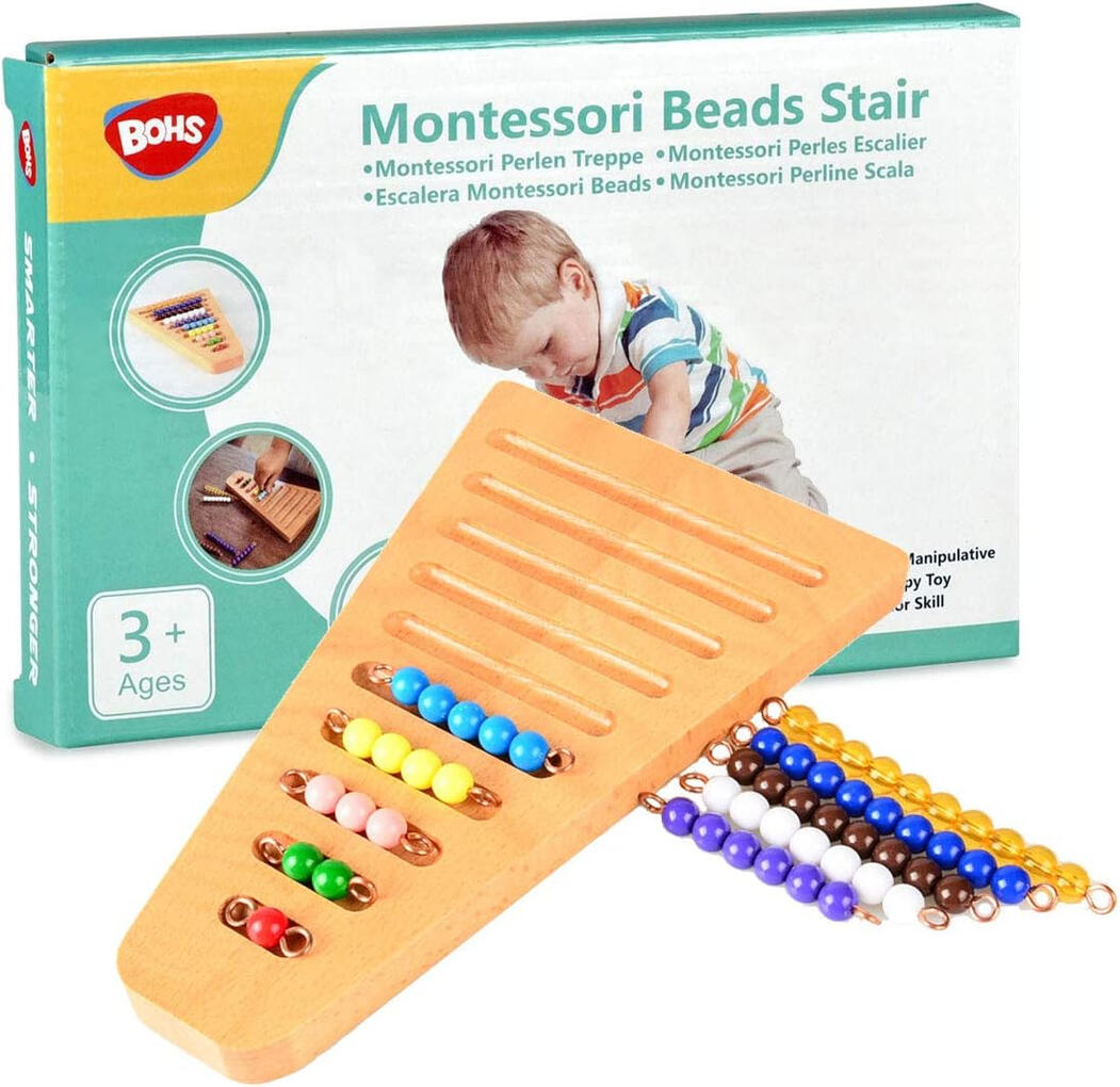 Escada de Contas de Madeira