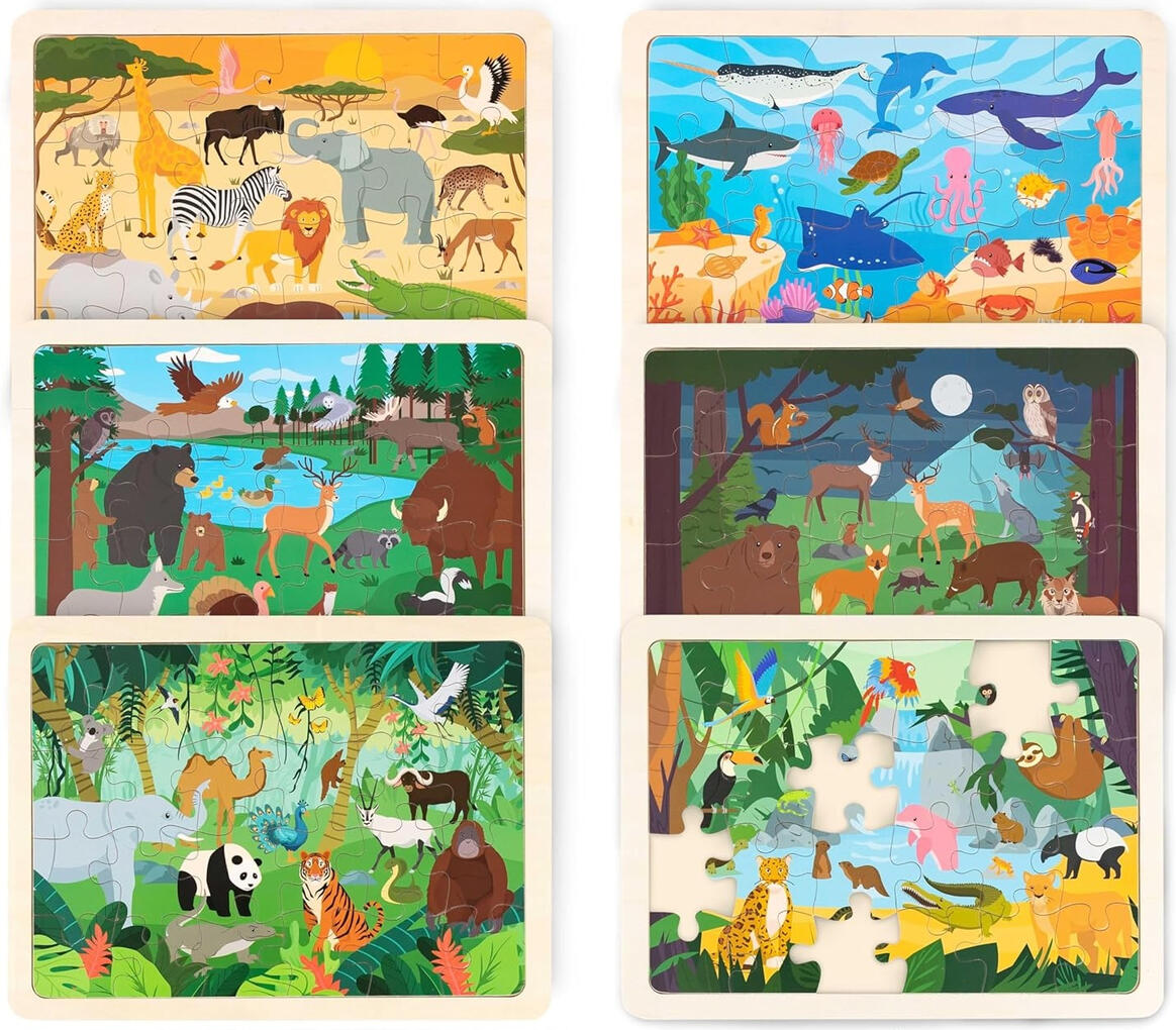 Puzzles de 24 Peças de Animais