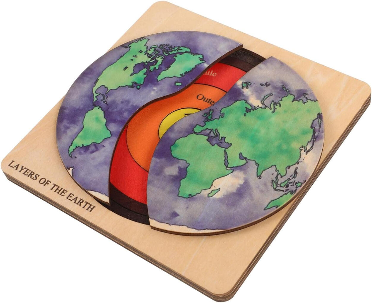 Puzzle das Camadas do Planeta Terra