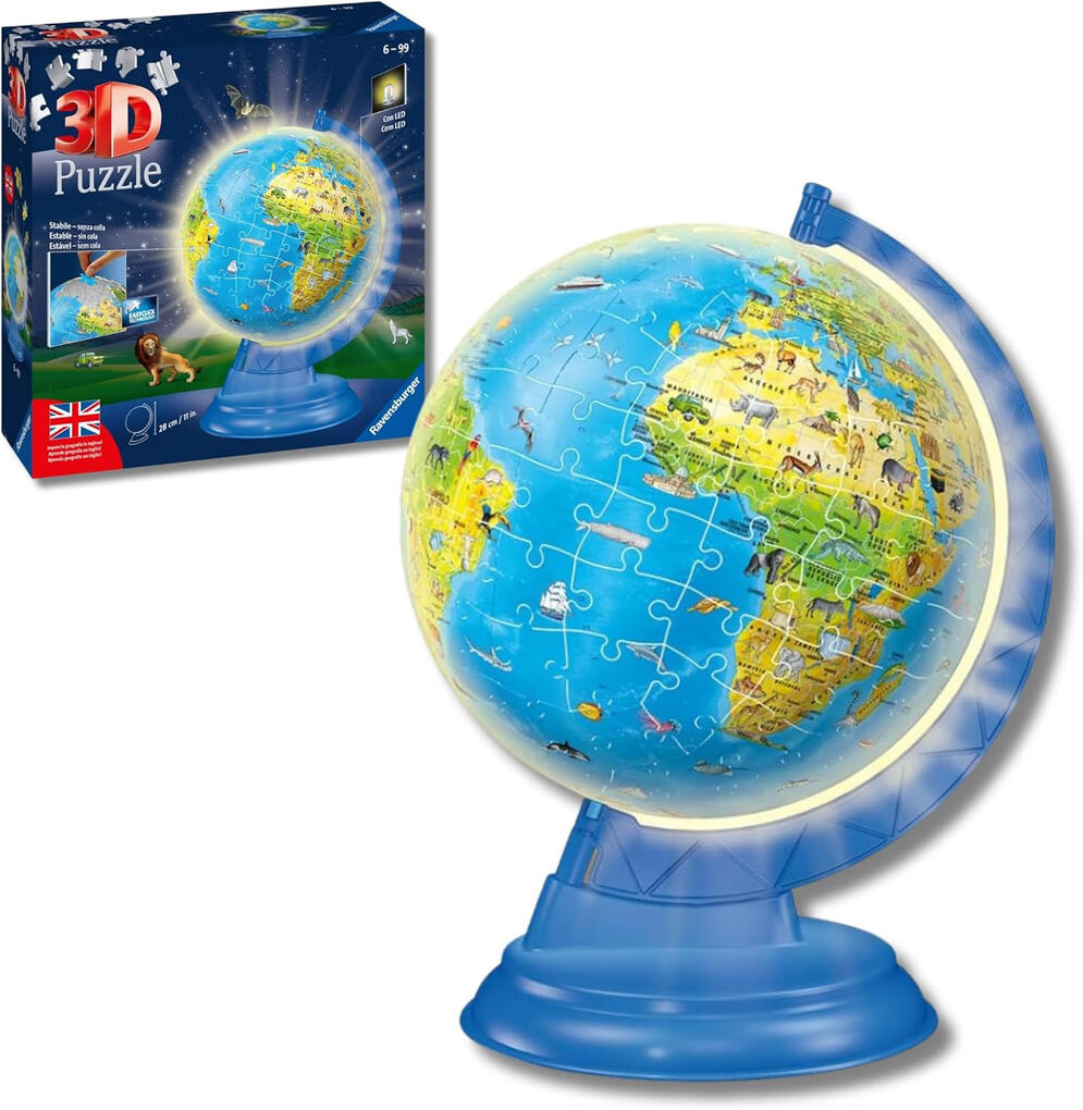 Puzzle 3D do Globo Terrestre