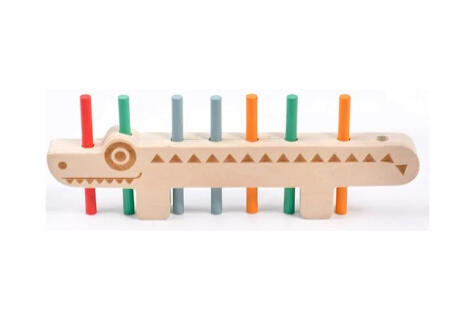 Brinquedo de Encaixe de Bastões de Madeira