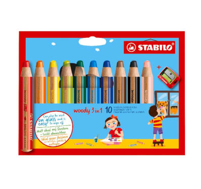 Lápis de Cor Grossos 3-em-1