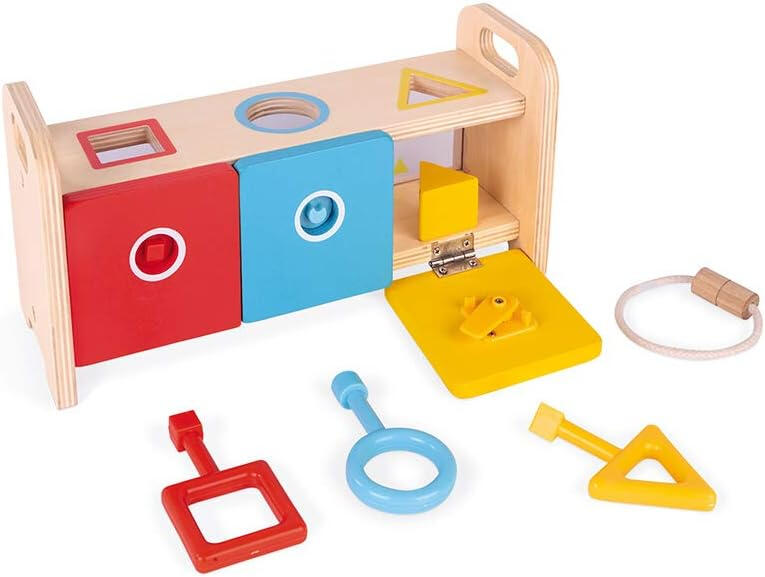 Caixa com Formas e Fechaduras