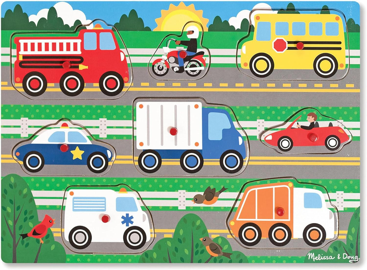 Puzzle com Pegas de Madeira