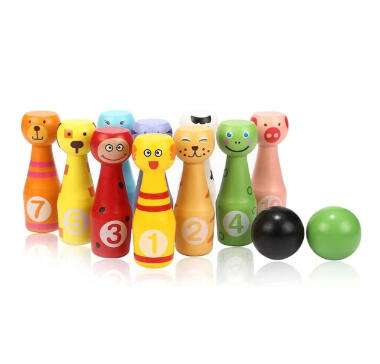 Jogo de Bowling de Madeira