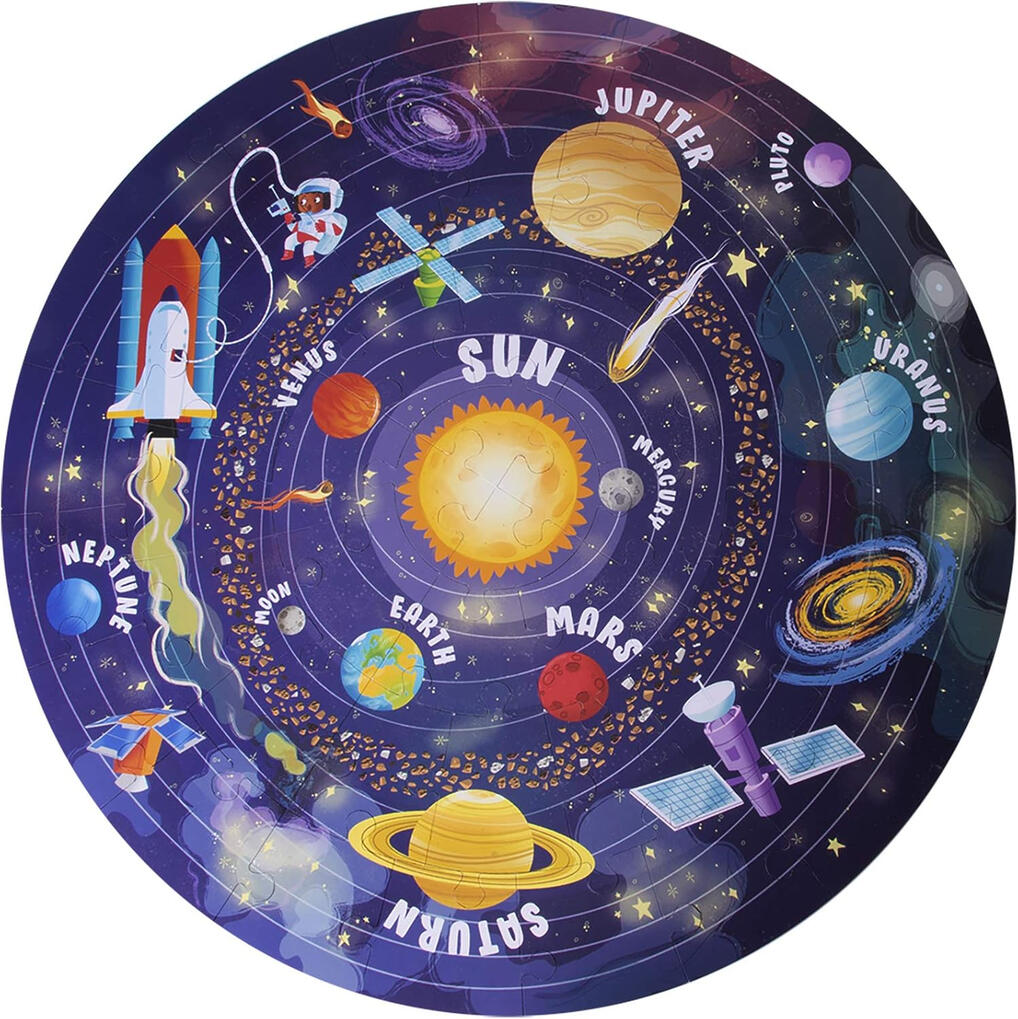 Puzzle Circular do Sistema Solar