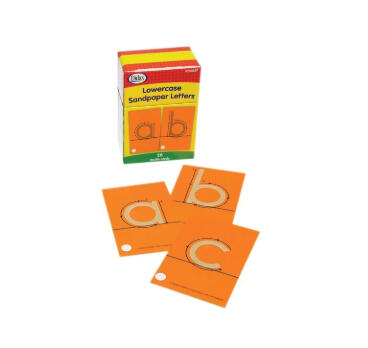 Cartões com Letras Minúsculas Táteis